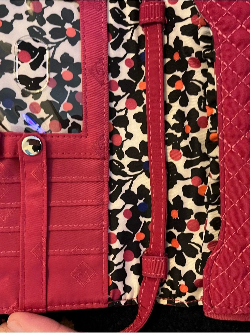 Vera Bradley Red Quilted Crossbody Bag